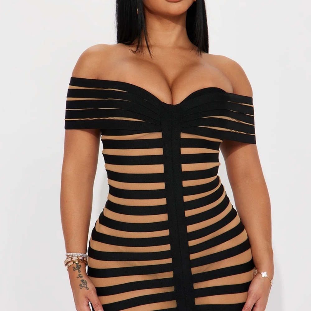 BANDAGE MIDI DRESS - Picture 6 of 9